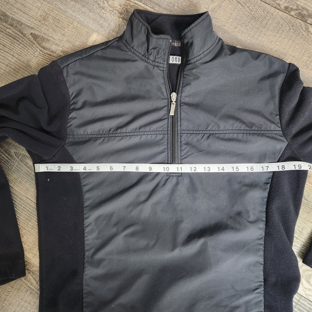 Kate Lord Golf Windbreaker Fleece Black Quarter Zip Jacket S Everyday Athletic - Picture 7 of 9